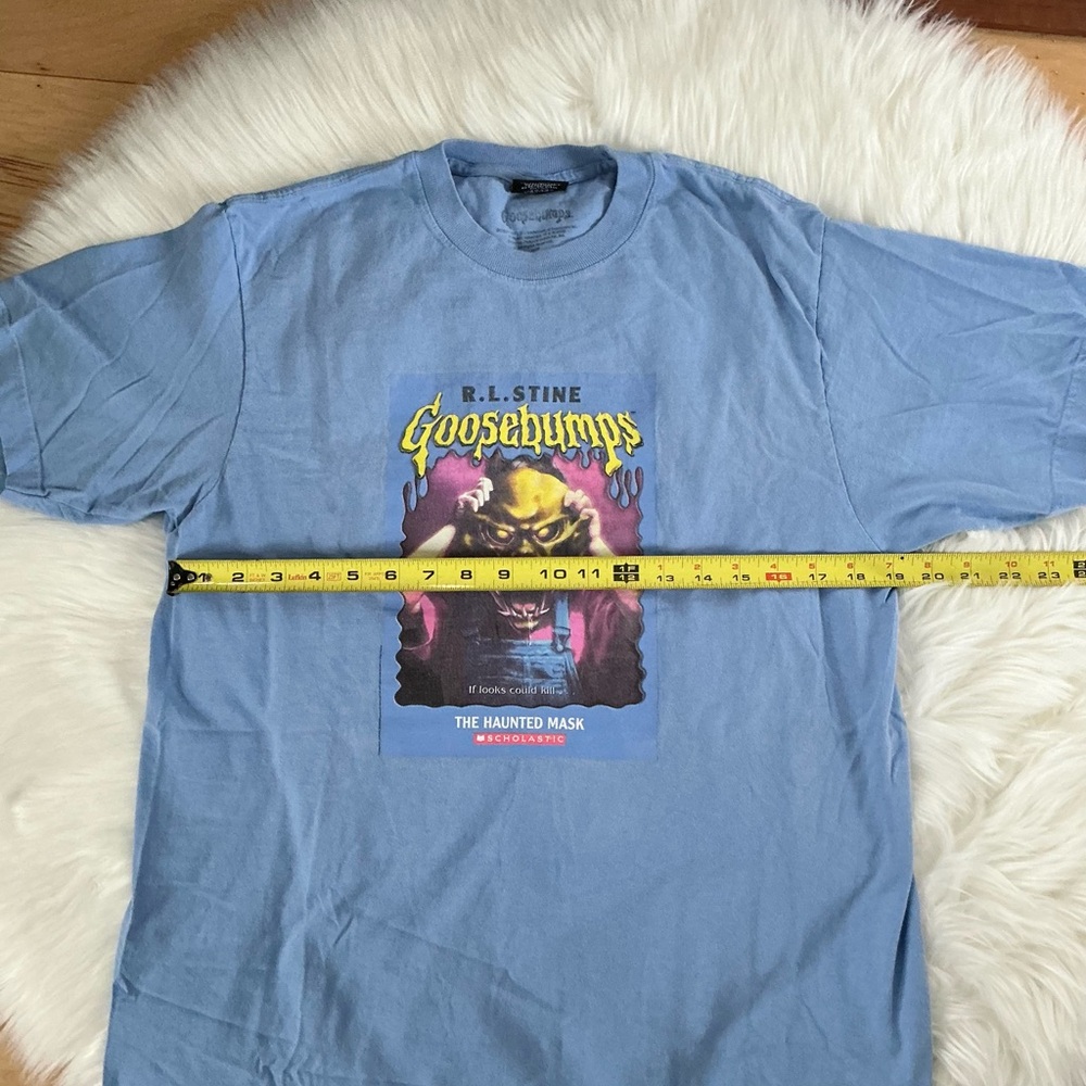 Dumbgood Goosebumps Haunted Mask Graphic Short Sleeve Tee - Picture 5 of 6